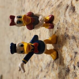 Vintage Collectible Disney Donald and Daisy Duck Figures
